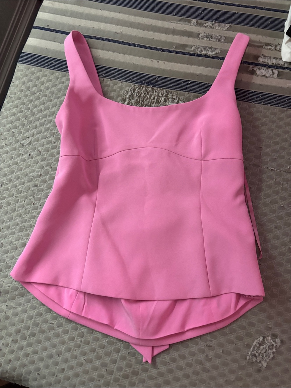 Pink Square-Neck Women's Tank Top